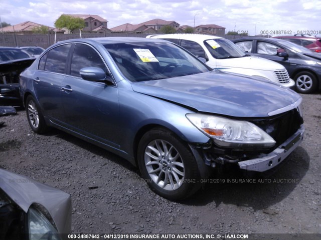 KMHGC4DE0AU097550 - 2010 HYUNDAI GENESIS 3.8L SILVER photo 1