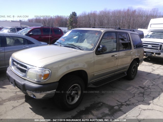 1FMZU73E9YZA50040 - 2000 FORD EXPLORER XLT GOLD photo 2