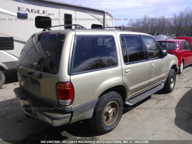 1FMZU73E9YZA50040 - 2000 FORD EXPLORER XLT GOLD photo 4