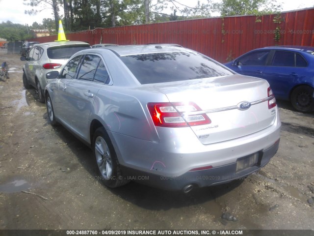 1FAHP2H80DG235943 - 2013 FORD TAURUS SEL SILVER photo 3