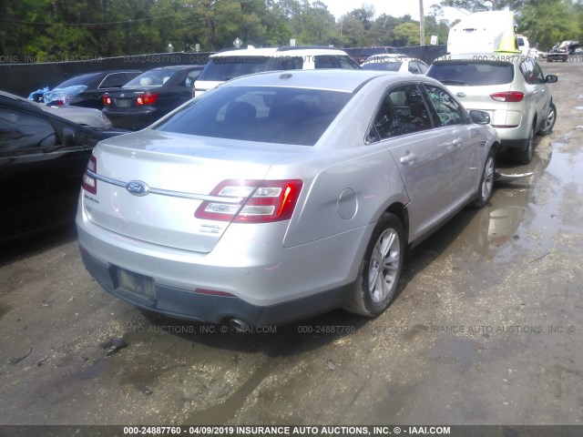 1FAHP2H80DG235943 - 2013 FORD TAURUS SEL SILVER photo 4