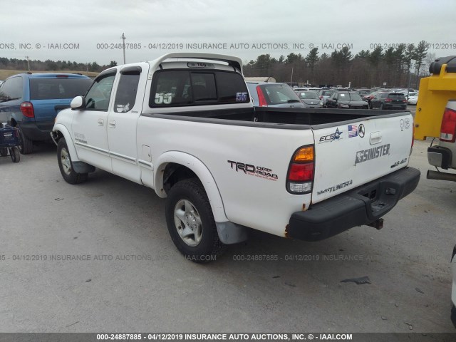 5TBBT48142S290062 - 2002 TOYOTA TUNDRA ACCESS CAB LIMITED WHITE photo 3