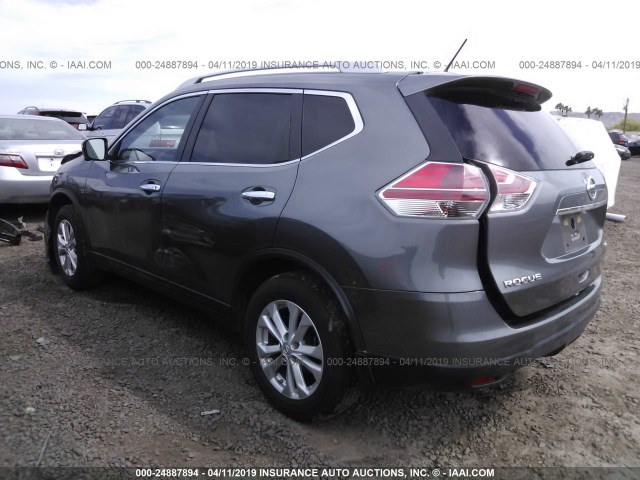 5N1AT2MK8FC779122 - 2015 NISSAN ROGUE S/SL/SV GRAY photo 3