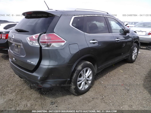 5N1AT2MK8FC779122 - 2015 NISSAN ROGUE S/SL/SV GRAY photo 4