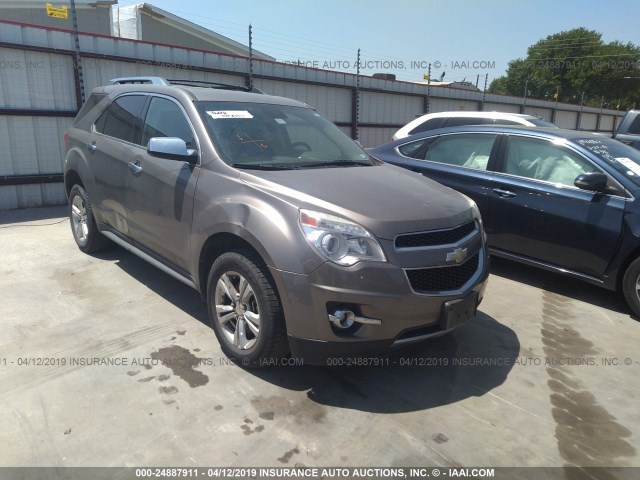 2GNALFEK0C6120599 - 2012 CHEVROLET EQUINOX LTZ BROWN photo 1