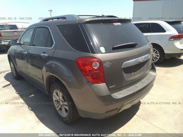 2GNALFEK0C6120599 - 2012 CHEVROLET EQUINOX LTZ BROWN photo 3