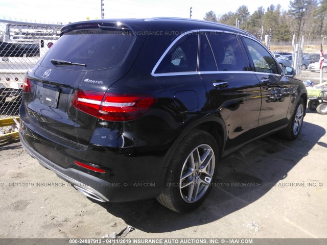 WDC0G4KB8HV012813 - 2017 MERCEDES-BENZ GLC 300 4MATIC BLACK photo 4