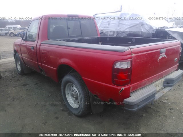 1FTYR10D92TA46736 - 2002 FORD RANGER RED photo 3