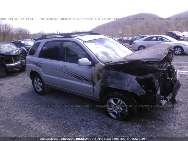 KNDJE723787476562 - 2008 KIA SPORTAGE EX/LX SILVER photo 1