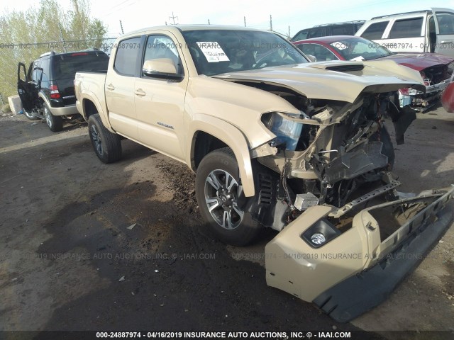 3TMAZ5CN1HM036044 - 2017 TOYOTA TACOMA DBL CAB/SR5/TRD SPORT/OR TAN photo 1