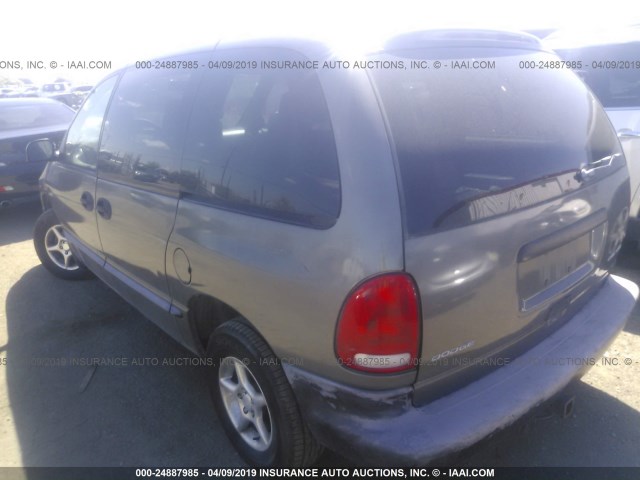 2B4GP25R5WR831731 - 1998 DODGE CARAVAN GRAY photo 3