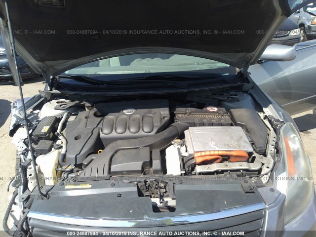 1N4CL21E78C287900 - 2008 NISSAN ALTIMA HYBRID GRAY photo 10