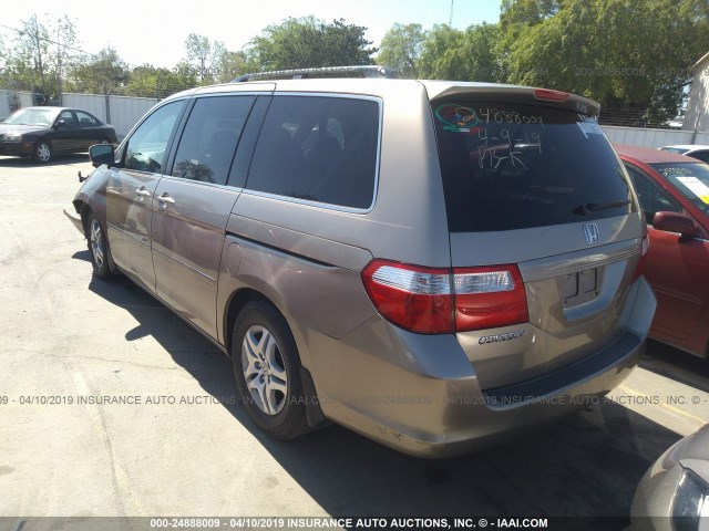 5FNRL38756B027710 - 2006 HONDA ODYSSEY EXL TAN photo 3