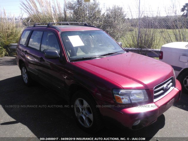 JF1SG65623G744012 - 2003 SUBARU FORESTER 2.5XS RED photo 1