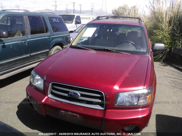 JF1SG65623G744012 - 2003 SUBARU FORESTER 2.5XS RED photo 6