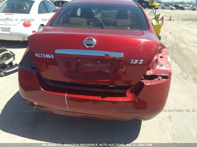 1N4AL21E29N403663 - 2009 NISSAN ALTIMA 2.5/2.5S RED photo 6