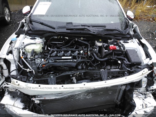 2HGFC3A59JH750475 - 2018 HONDA CIVIC SI WHITE photo 10