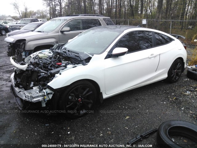 2HGFC3A59JH750475 - 2018 HONDA CIVIC SI WHITE photo 2