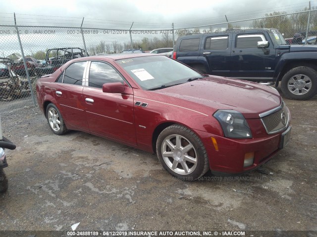 1G6DP567650111404 - 2005 CADILLAC CTS HI FEATURE V6 RED photo 1