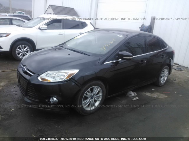 1FAHP3H2XCL107474 - 2012 FORD FOCUS SEL BLACK photo 2