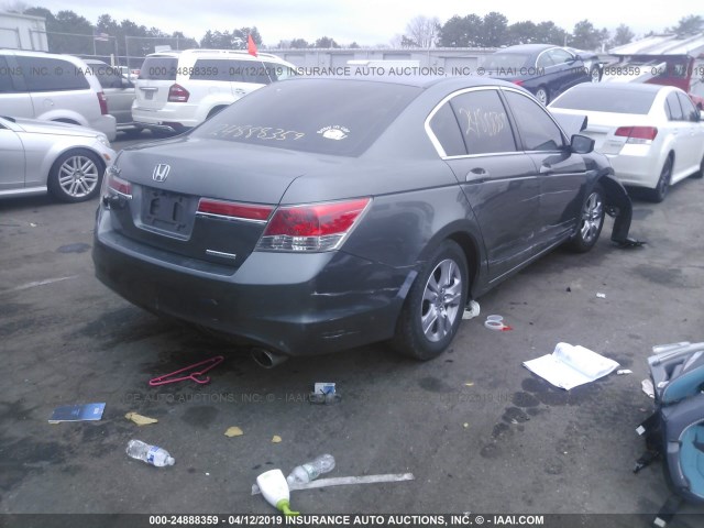 1HGCP2F69CA224903 - 2012 HONDA ACCORD SE GRAY photo 4