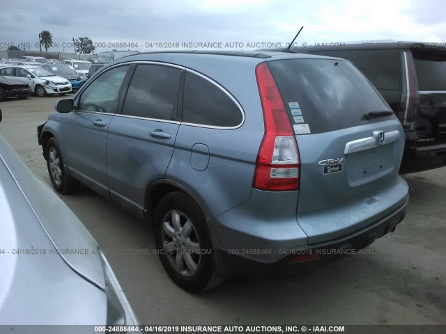 5J6RE48798L046917 - 2008 HONDA CR-V EXL BLUE photo 3