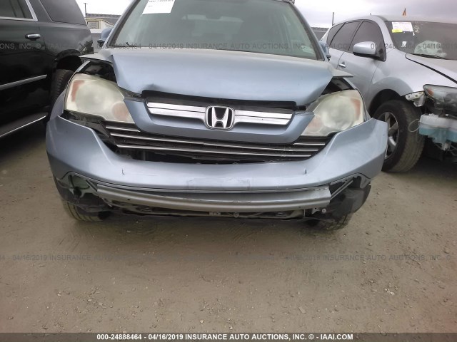 5J6RE48798L046917 - 2008 HONDA CR-V EXL BLUE photo 6