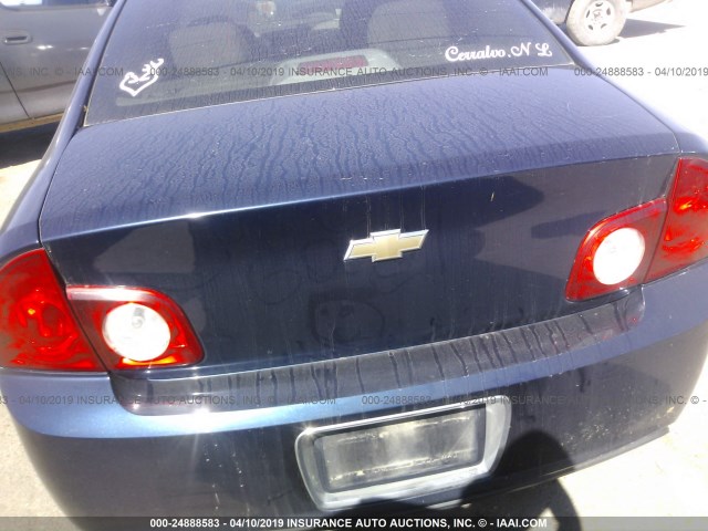 1G1ZB5EB7AF113220 - 2010 CHEVROLET MALIBU LS BLUE photo 6