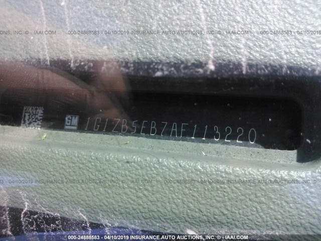 1G1ZB5EB7AF113220 - 2010 CHEVROLET MALIBU LS BLUE photo 9