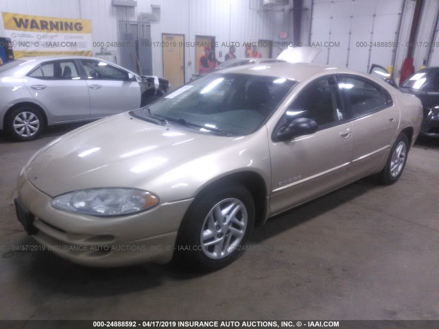 2B3HD46R91H697820 - 2001 DODGE INTREPID SE GOLD photo 2