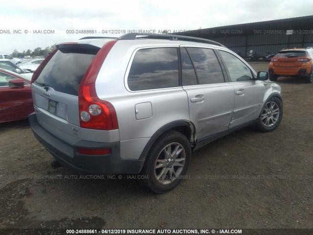 YV4CZ852161290566 - 2006 VOLVO XC90 V8 SILVER photo 4