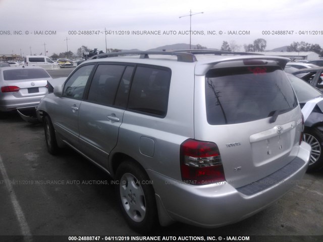 JTEDP21A050083044 - 2005 TOYOTA HIGHLANDER LIMITED SILVER photo 3