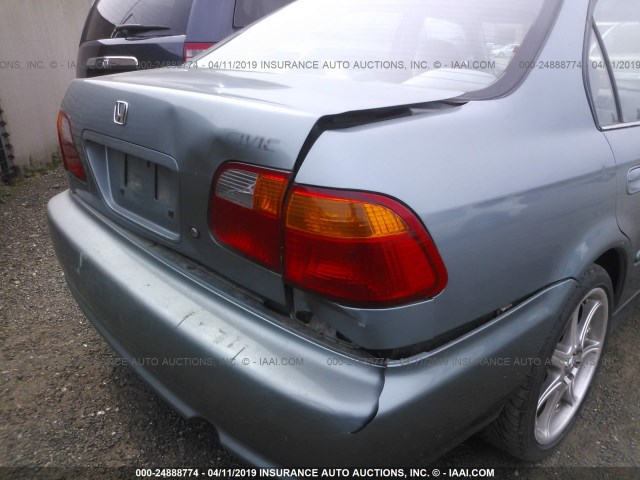 2HGEJ6615YH591800 - 2000 HONDA CIVIC SE Light Blue photo 6