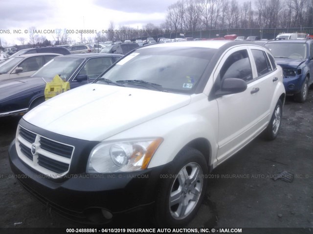 1B3HB48B07D327884 - 2007 DODGE CALIBER SXT WHITE photo 2