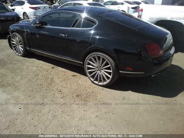 SCBCR73W99C059610 - 2009 BENTLEY CONTINENTAL GT BLACK photo 3