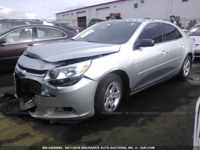 1G11B5SA3GF166157 - 2016 CHEVROLET MALIBU LIMITED LS SILVER photo 2