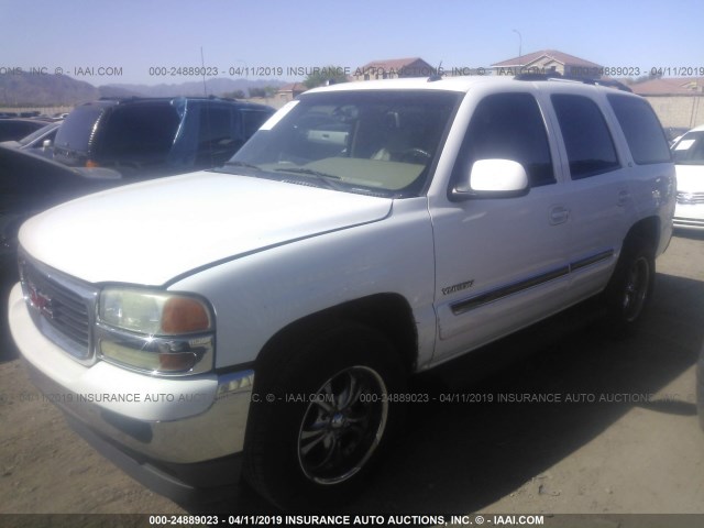 1GKEC13T45R113109 - 2005 GMC YUKON WHITE photo 2