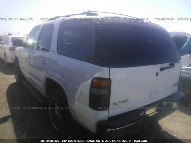 1GKEC13T45R113109 - 2005 GMC YUKON WHITE photo 3