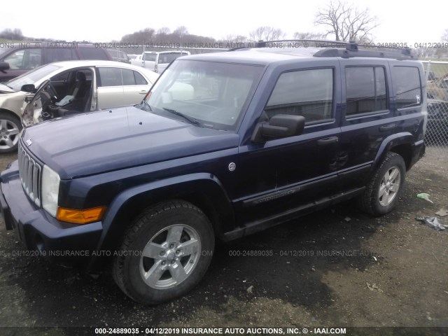 1J8HG48N06C244818 - 2006 JEEP COMMANDER BLACK photo 2