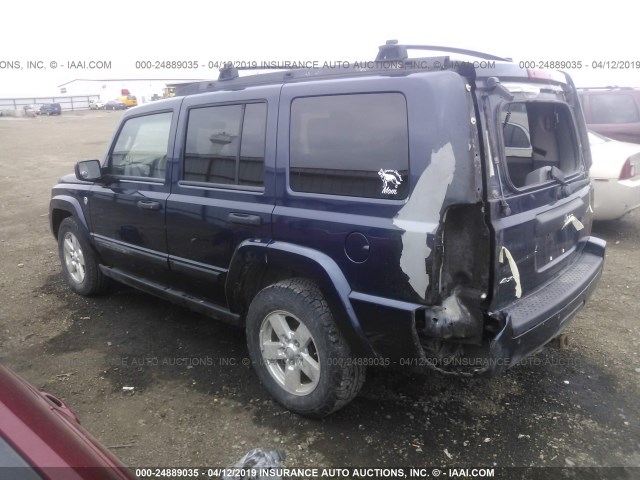 1J8HG48N06C244818 - 2006 JEEP COMMANDER BLACK photo 3
