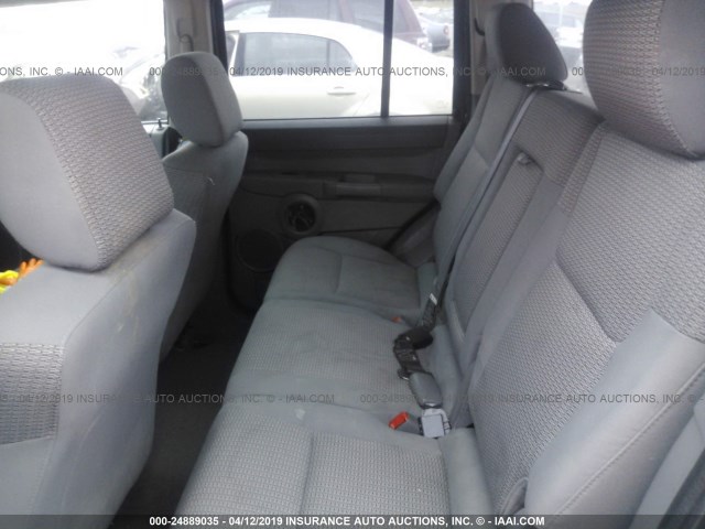1J8HG48N06C244818 - 2006 JEEP COMMANDER BLACK photo 8