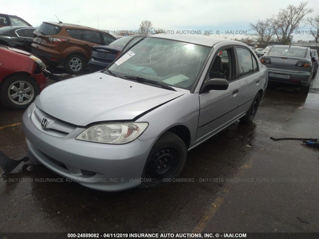 2HGES16384H626891 - 2004 HONDA CIVIC DX VP Gümüş foto 2