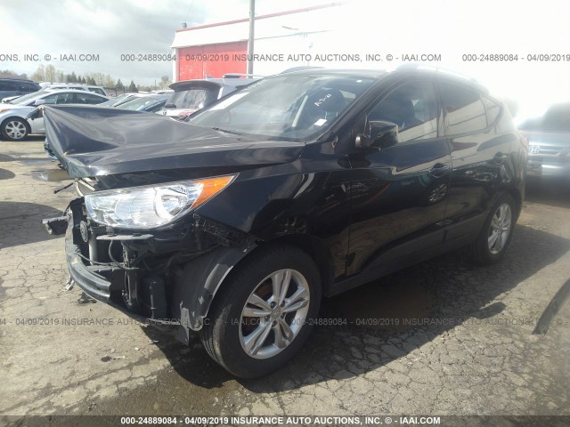 KM8JU3AC0BU269982 - 2011 HYUNDAI TUCSON GLS/LIMITED შავი ფოტო 2