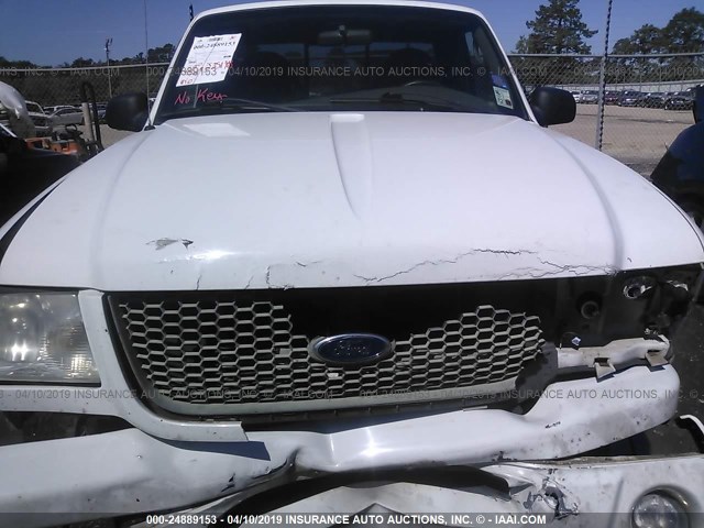 1FTYR10U93PB02006 - 2003 FORD RANGER WHITE photo 10