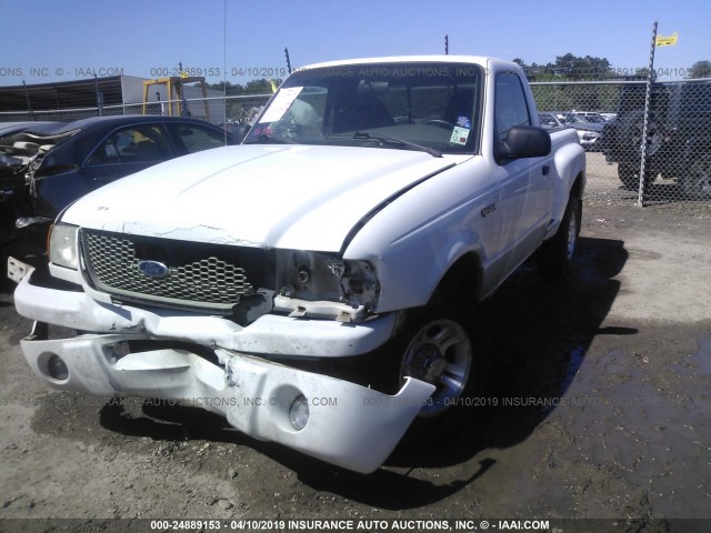 1FTYR10U93PB02006 - 2003 FORD RANGER WHITE photo 2