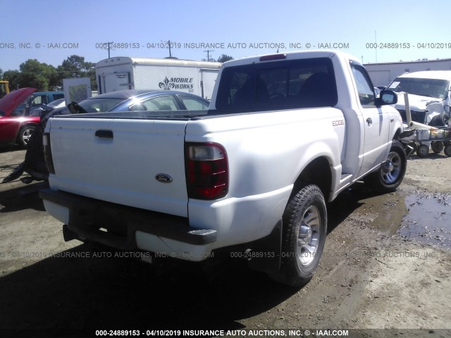 1FTYR10U93PB02006 - 2003 FORD RANGER WHITE photo 4