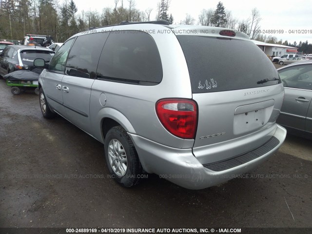 1D4GP44303B301062 - 2003 DODGE GRAND CARAVAN SPORT SILVER photo 3