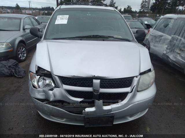 1D4GP44303B301062 - 2003 DODGE GRAND CARAVAN SPORT SILVER photo 6