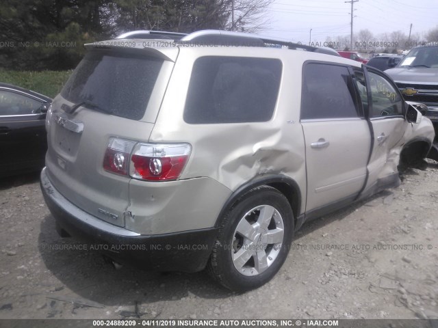 1GKEV33768J263301 - 2008 GMC ACADIA SLT-2 GOLD photo 4