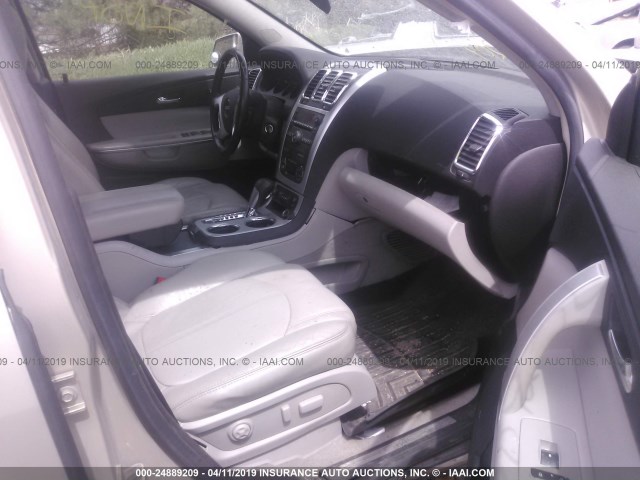1GKEV33768J263301 - 2008 GMC ACADIA SLT-2 ოქროსფერი ფოტო 5